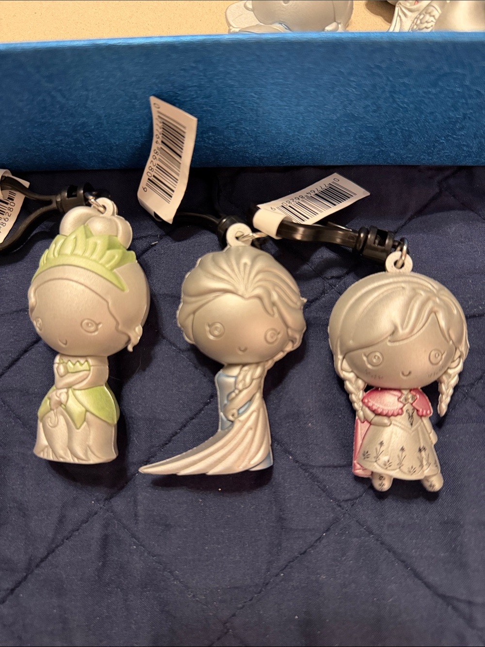 Disney Silver Princess bag clips set of 9